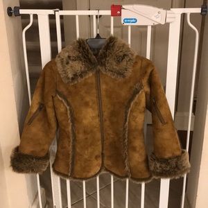 Girls Suede Jacket Size 10
